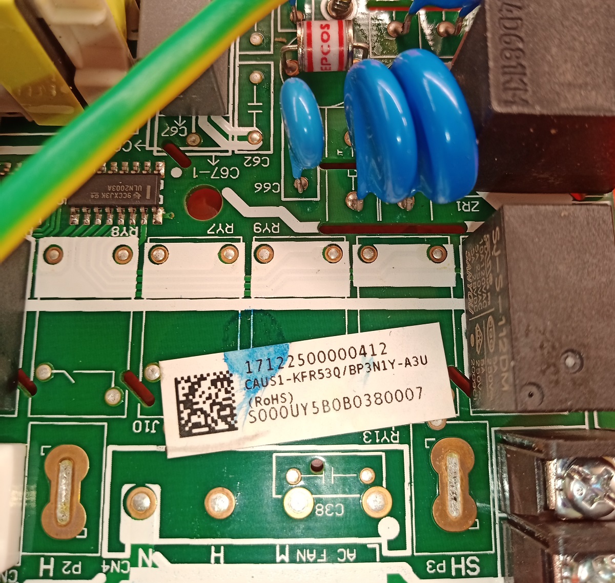 Sample through hole PCB board